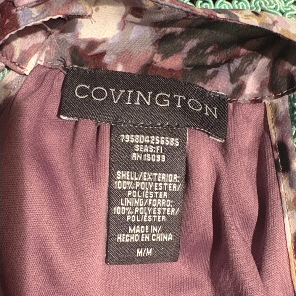 Covington Purple and Gray Embellished Tank Top - Picture 4 of 4